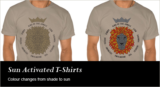 Sun Activated t-shirts