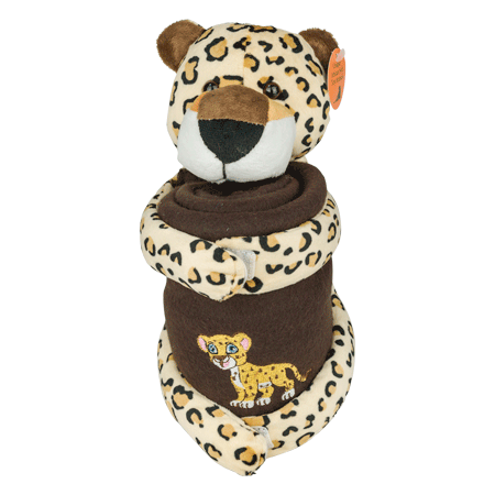 Leopard Embroidered Blanket Toy