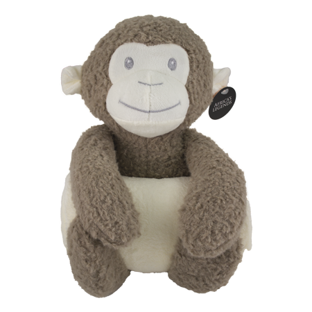Monkey-Fluffy Blanket Toy-Plain