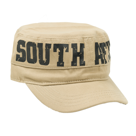 South Africa Military Style Cap - Beige