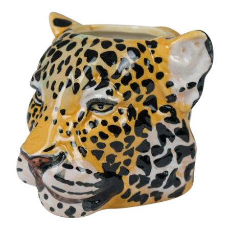 Ceramic Leopard Ornament Mug