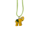 Necklace Pendant Elephant Green