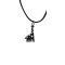 Necklace Pendant Giraffe Black
