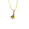 Necklace Pendant Giraffe Yellow