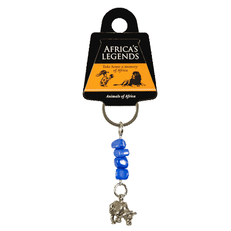 Gemstone Buffalo Keyring