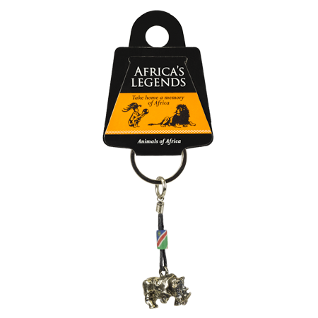 Namibia FIMO Rhino Keyring