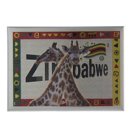 Zimbabwe- Cross Neck Giraffe (9x6.5cm)