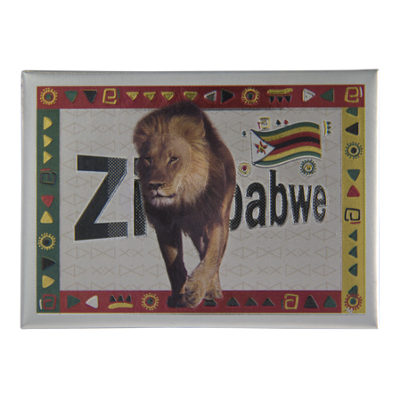 Zimbabwe- lion (9x6.5cm)