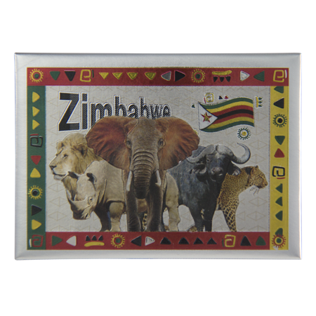 Zimbabwe- Big 5 (9x6.5cm)