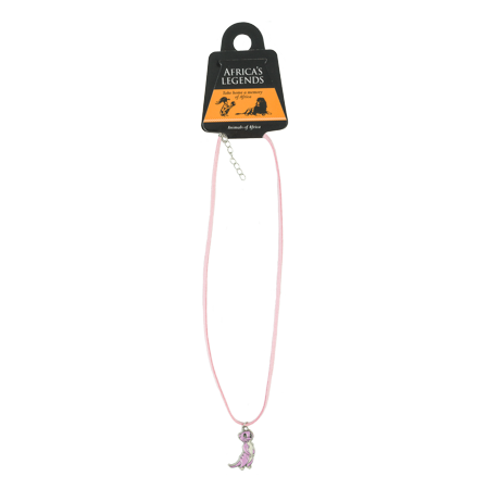 Necklace Pendant Meerkat Pink