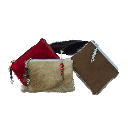 Coin Purse-Springbok Leather - Assorted