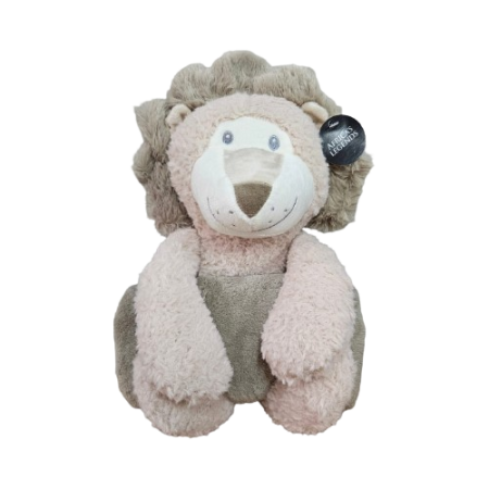 Lion-Fluffy Blanket Toy-Plain