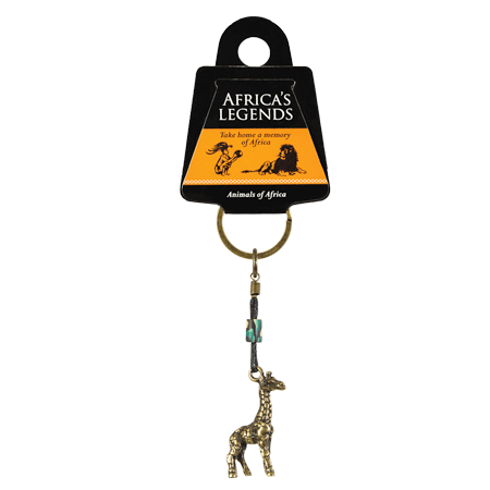 Ethnic Giraffe Keyring