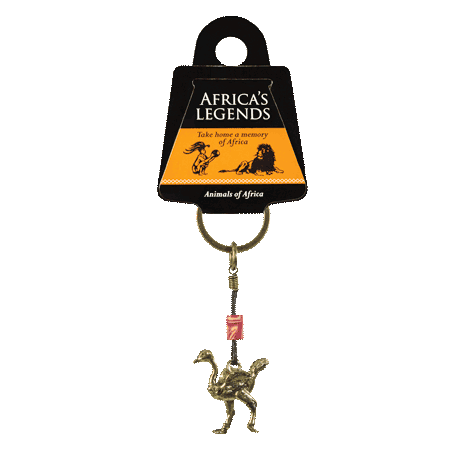Ethnic Ostrich Keyring