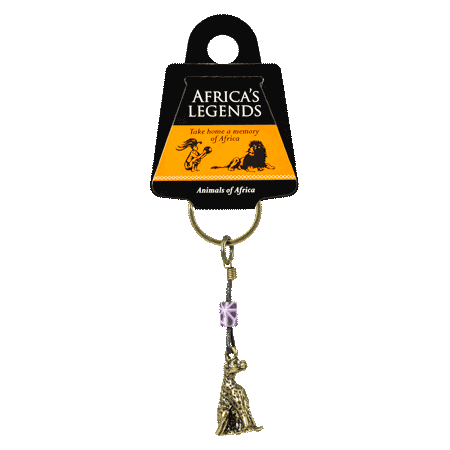 Ethnic Leopard Keyring