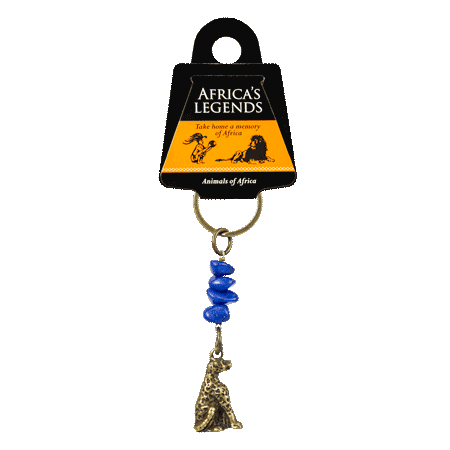 Gemstone Leopard Keyring