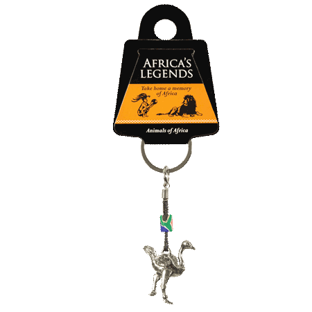 South Africa FIMO Ostrich Keyring