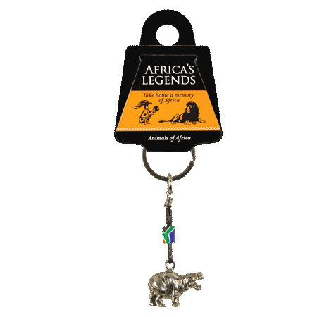 South Africa FIMO Hippo Keyring