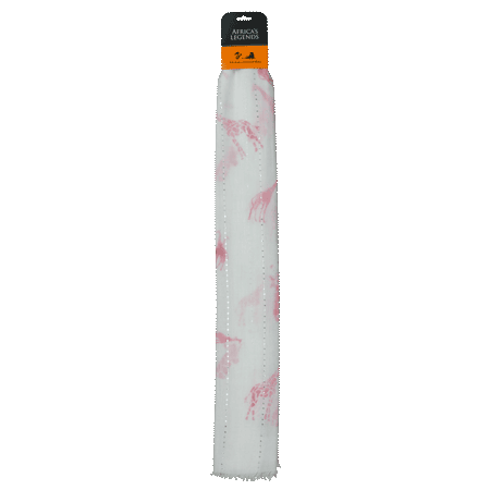 Giraffe Pink with Silver Thread