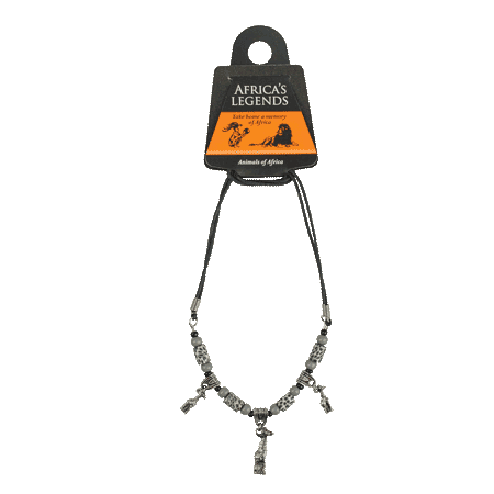 3 Charm Necklace Giraffe 