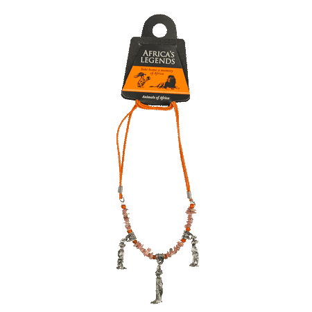 3 Charm Necklace Meerkat