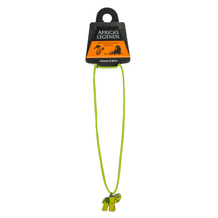 Necklace Pendant Elephant Green
