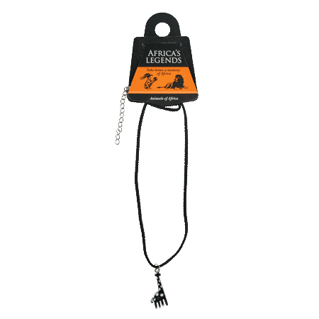 Necklace Pendant Giraffe Black