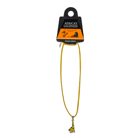 Necklace Pendant Giraffe Yellow
