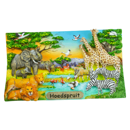 Hand Painted Around the Waterhole Magnet