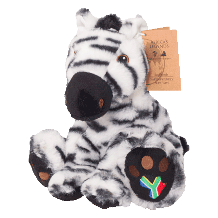 Big Foot Zebra with SA Flag