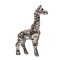 Namibia FIMO Giraffe Keyring