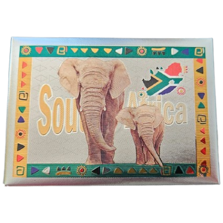 South Africa- Elephant with Calf South Africa- Elephant with Calf (9x6.5cm)