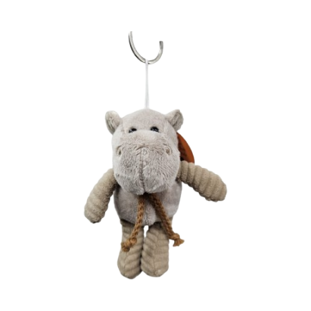 Soft toy keyring Hippo