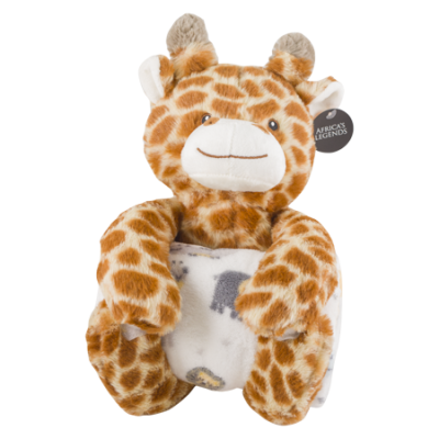 Fluffy Blanket Toy – Giraffe