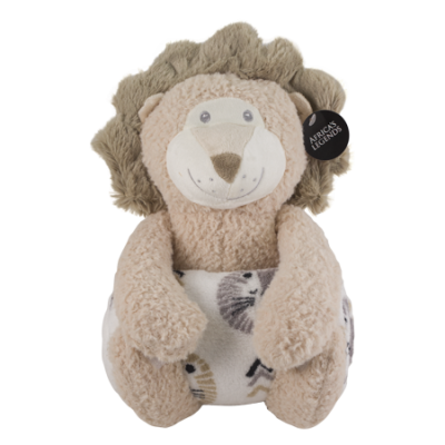 Fluffy Blanket Toy – Lion