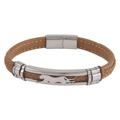 Bracelet-Mens-Cheetah-Tan