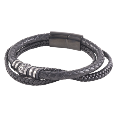 Bracelet-Mens-Ethnic-Black