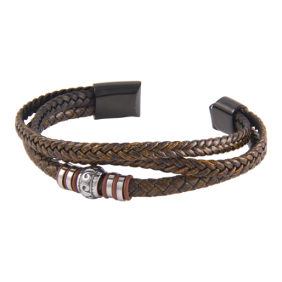 Bracelet-Mens-Ethnic-Tan