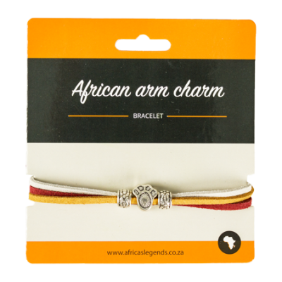 Bracelet-Suede-Paw-Red