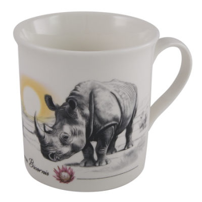 Endangered Species Mug Set of 6 - Rhino