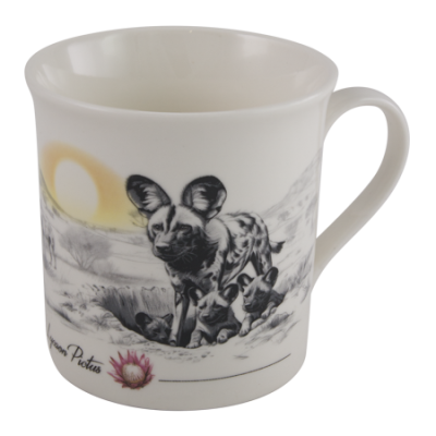 Endangered Species Mug Set of 6 - Wild Dog