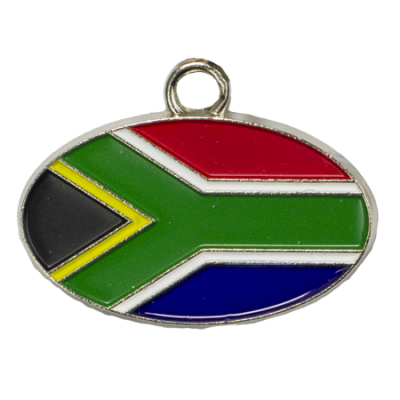 Flag Tag - South Africa- ALL FLAG TAGS CAN BE ADDED AS OPTIONS TO THE KEYRINGS