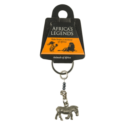 Africa Link Keyring - Zebra