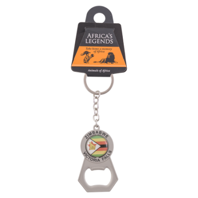 Bottle Opener with Keyring - Zimbabwe