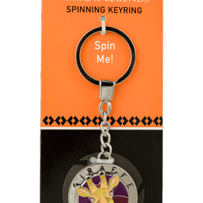 Rotating Keyring - Giraffe - Yellow Head