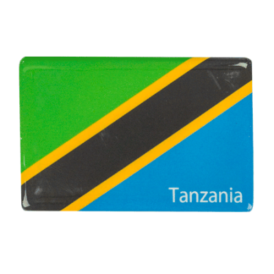 Ceramic Fridge Magnet - Tanzania - Tanzania Flag