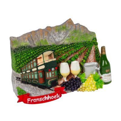Hand Painted Magnet - Wine Tram Franschhoek
