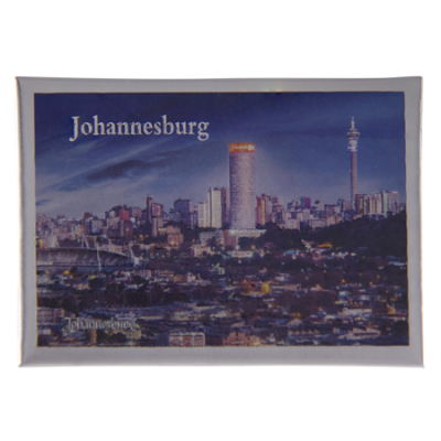 Tin Foil Fridge Magnet - Johannesburg - 9x6.5cm