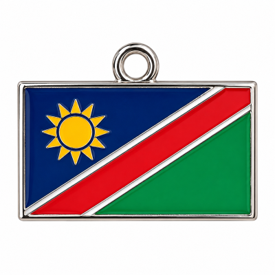 Flag Tag - Namibia- ALL FLAG TAGS CAN BE ADDED AS OPTIONS TO THE KEYRINGS