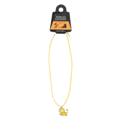 Necklace Pendant - Lion - Yellow